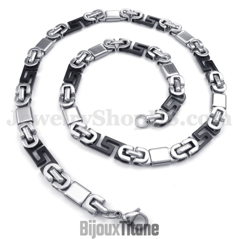 Collier Chaîne En Titane Pour Homme Tendance Collier Chaîne En Titane Pour Homme Tendance