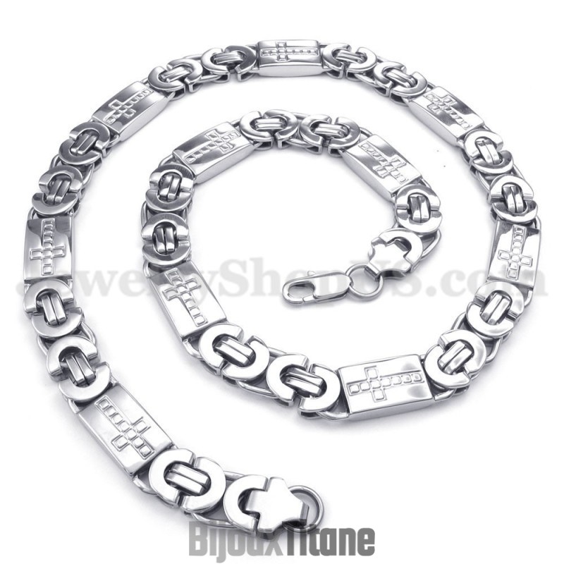 Collier Chaîne En Titane Pour Homme Tendance Collier Chaîne En Titane Pour Homme Tendance