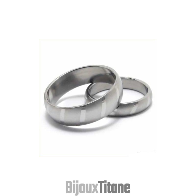 Bague Unisexe Bombée En Titane De 6 Mm Bague Unisexe Bombée En Titane De 6 Mm