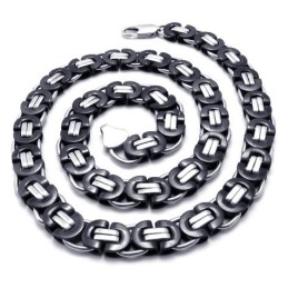 Collier En Titane Noir