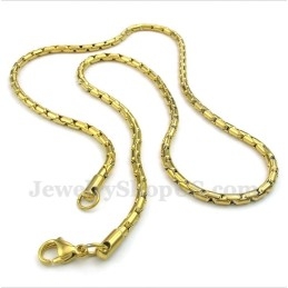 Collier En Titane Et Or Pour Homme