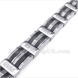Bracelet En Caoutchouc Titane Pour Homme