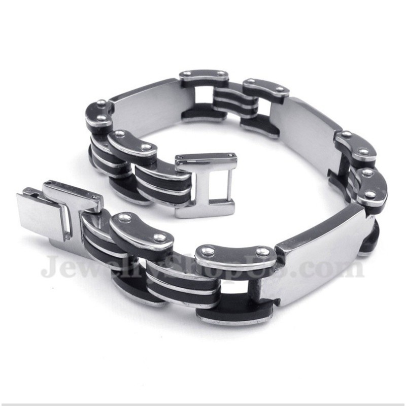 Bracelet En Caoutchouc Titane Pour Homme