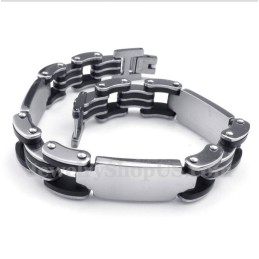 Bracelet En Caoutchouc Titane Pour Homme