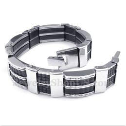 Bracelet En Caoutchouc Titane Pour Homme