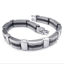 Bracelet En Caoutchouc Titane Pour Homme