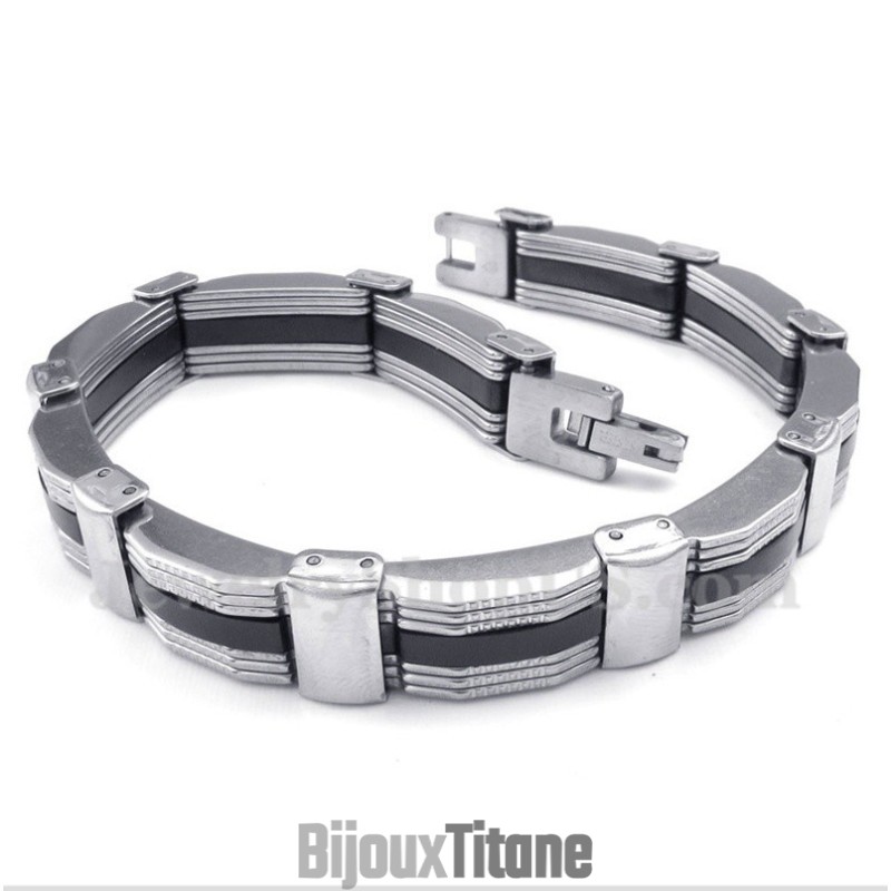Bracelet En Caoutchouc Titane Pour Homme Bracelet En Caoutchouc Titane Pour Homme