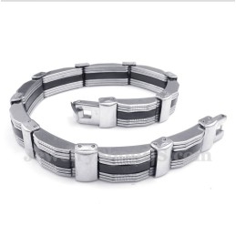 Bracelet En Caoutchouc Titane Pour Homme