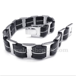 Bracelet En Caoutchouc Titane Pour Homme