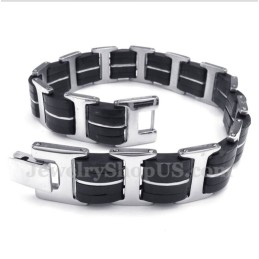 Bracelet En Caoutchouc Titane Pour Homme