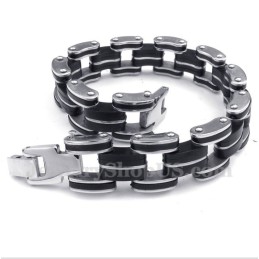 Bracelet En Caoutchouc Titane Pour Homme