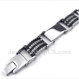 Bracelet En Caoutchouc Titane Pour Homme