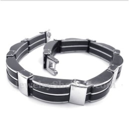 Bracelet En Caoutchouc Titane Pour Homme