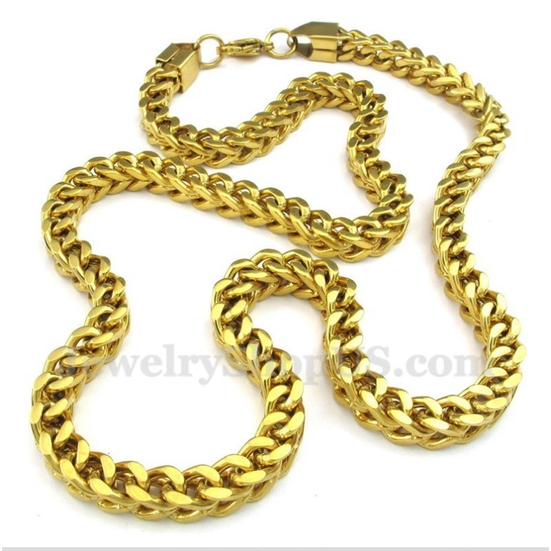 Collier En Titane Et Or Pour Homme Collier En Titane Et Or Pour Homme