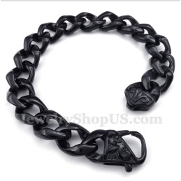 Bracelet Homme En Titane Moulé Noir