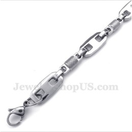 Bracelet Homme En Perles Rondes En Titane
