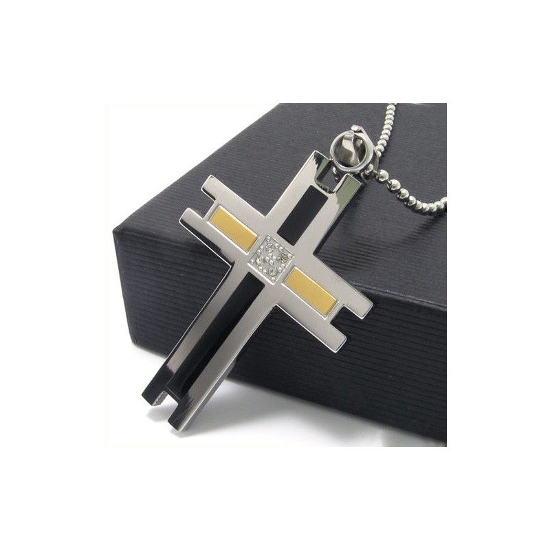 Pendentif Croix En Titane Pour Homme, Nouveau Style Pendentif Croix En Titane Pour Homme, Nouveau Style