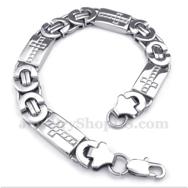 Bracelet Croix En Titane Pour Homme