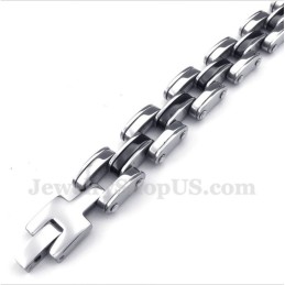 Bracelet Homme En Titane Noir