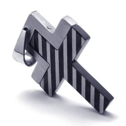 Pendentif Croix Tissée En Titane De Nouveau Style