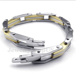 Bracelet Homme En Titane Et Or