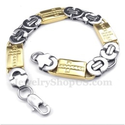 Bracelet Homme En Titane Et Or