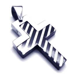 Pendentif Croix Tissée En Titane De Nouveau Style