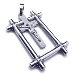 Pendentif Croix De Jésus En Titane Tendance