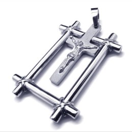 Pendentif Croix De Jésus En Titane Tendance