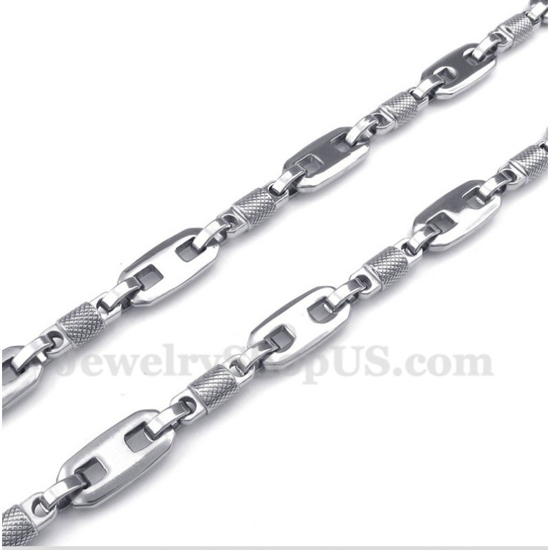 Collier Cylindre En Titane Pour Homme
