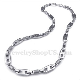Collier Cylindre En Titane Pour Homme