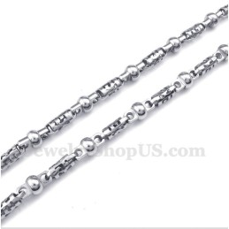 Collier Cylindre En Titane Pour Homme