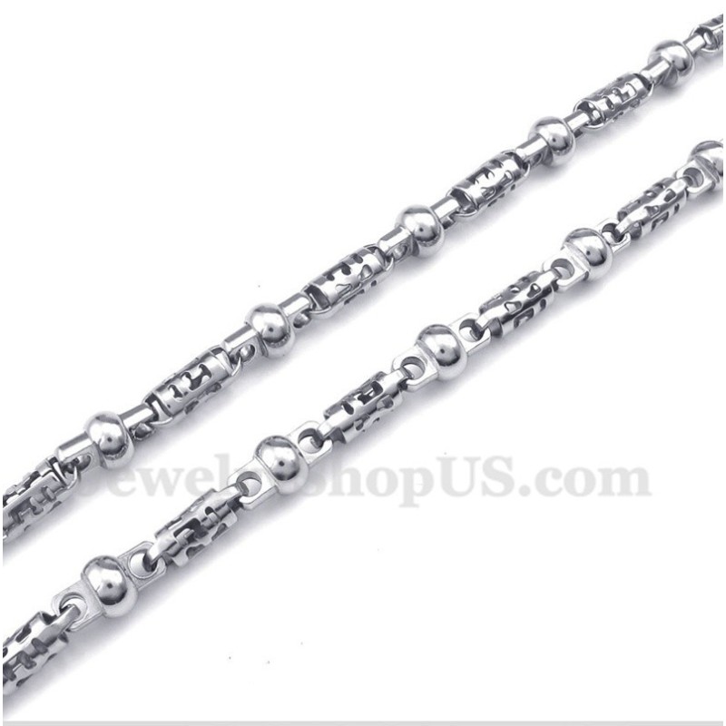 Collier Cylindre En Titane Pour Homme