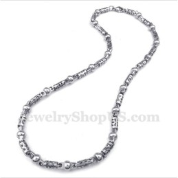 Collier Cylindre En Titane Pour Homme