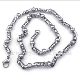 Collier Cylindre En Titane Pour Homme
