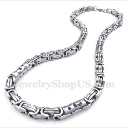 Collier Cylindre En Titane Pour Homme