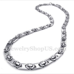 Collier Demi-Croissant En Titane Pour Homme