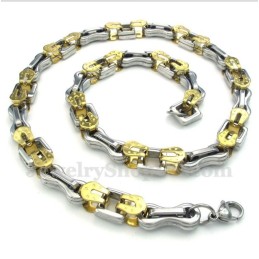 Collier Multicouche En Titane Et Or Pour Homme