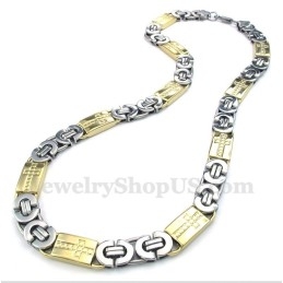 Collier Croix En Titane Et Or Pour Homme