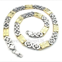 Collier Croix En Titane Et Or Pour Homme