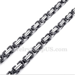 Collier Homme En Titane Noir