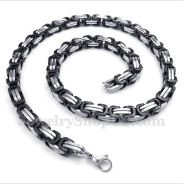 Collier Homme En Titane Noir