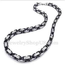 Collier Homme En Titane Noir