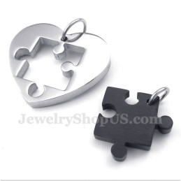 Pendentif Couple Symboles Masculins Et Féminins En Titane Et Or (Une Paire)
