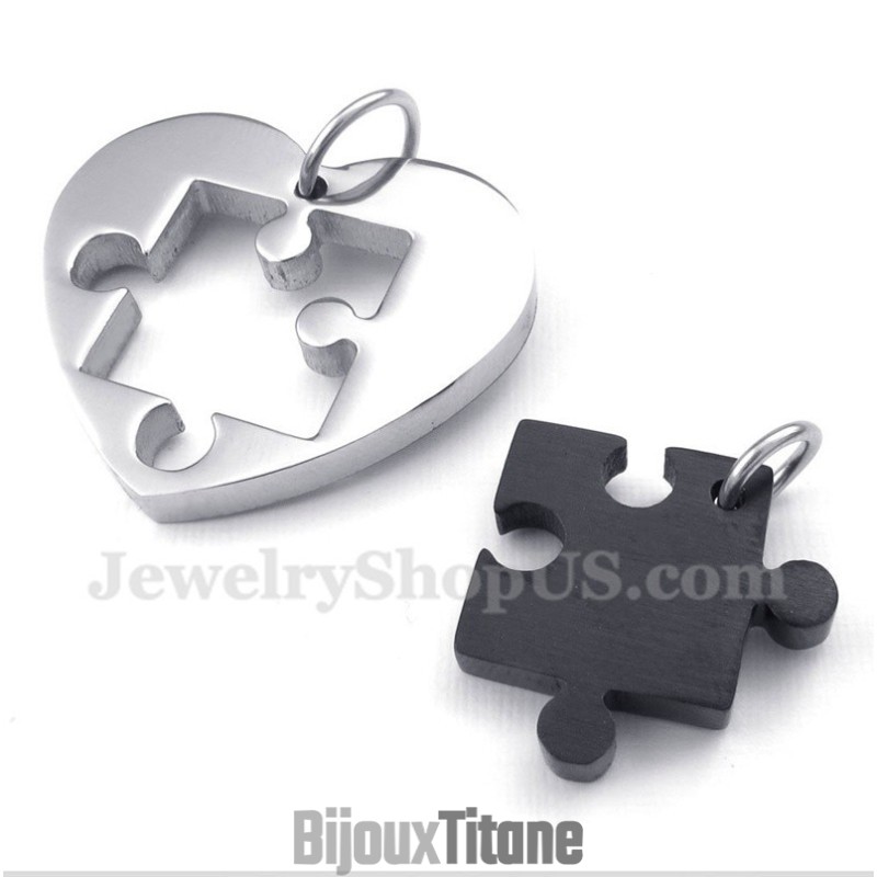 Pendentif Couple Symboles Masculins Et Féminins En Titane Et Or (Une Paire) Pendentif Couple Symboles Masculins Et Féminins En Titane Et Or (Une Paire)