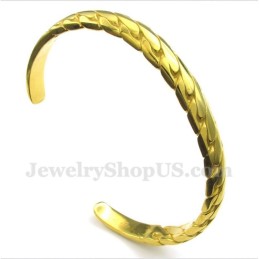 Bracelet Homme En Titane Et Or Moulé