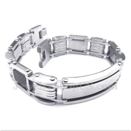 Bracelet Homme En Titane Et Fibre De Carbone