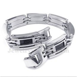 Bracelet Homme En Titane Et Fibre De Carbone