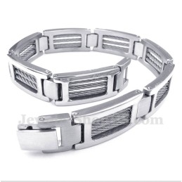Bracelet Câble En Titane Pour Homme