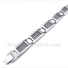 Bracelet Câble En Titane Pour Homme